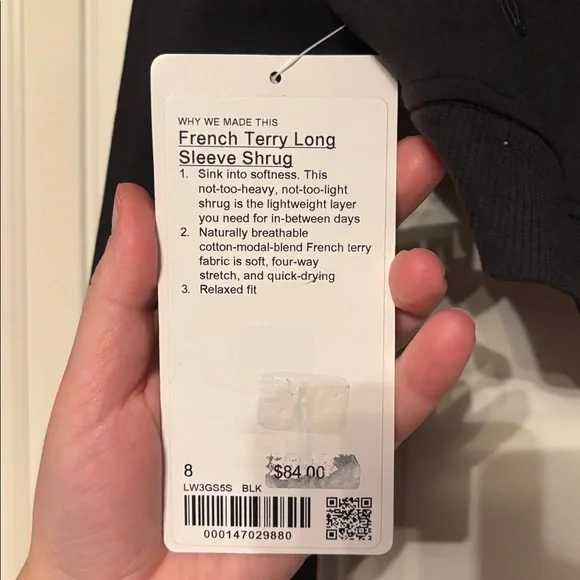 BNWT Lululemon French Terry Long-Sleeve Shrug - Picture 9 of 9